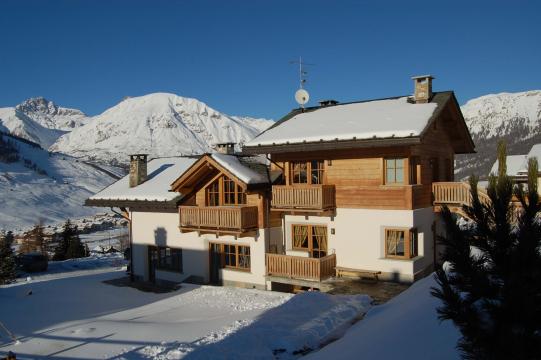 Winter landscape with Chalet Monteneve